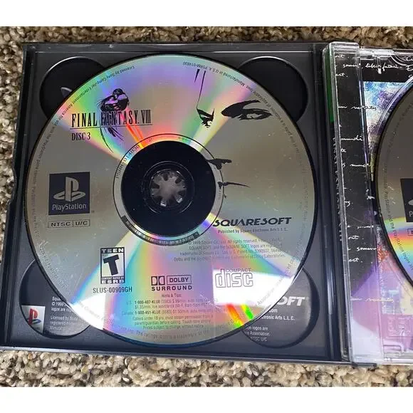 Playstation Final Fantasy VII and V - missing VI disc - READ
